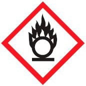 Oxideren | Kan brand of explosie veroorzaken (of brand bevorderen).
