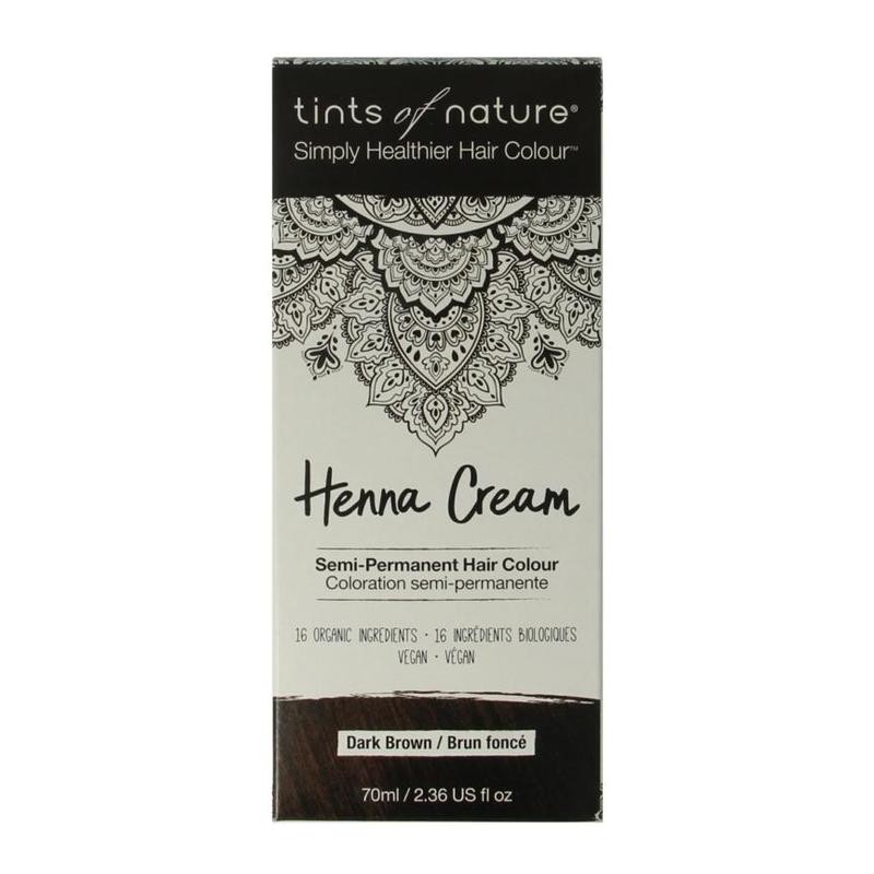 Henna cream dark brown semi permanent