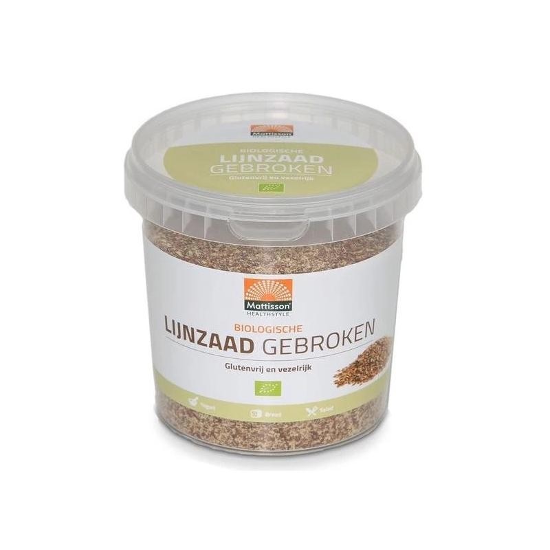 Bio lijnzaad gebroken raw 300g