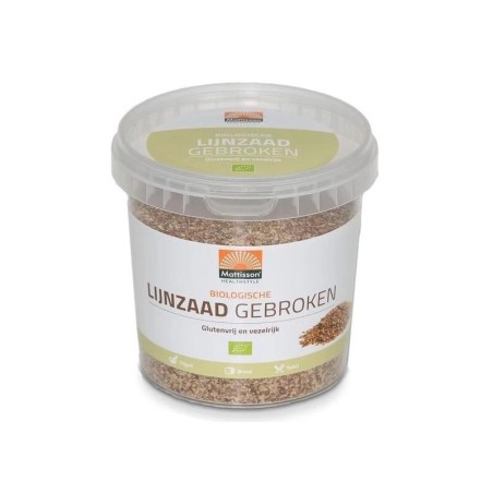 Bio lijnzaad gebroken raw 300g