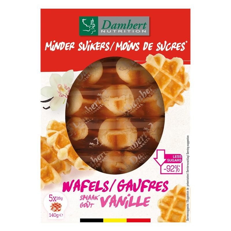 Minder suikers wafels vanille