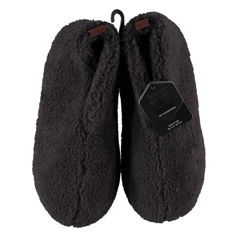 Damesslof teddy antraciet 37/38