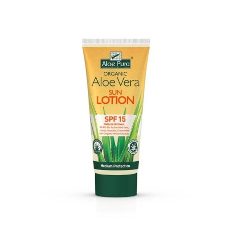 Organic aloë vera sunprotection factor15
