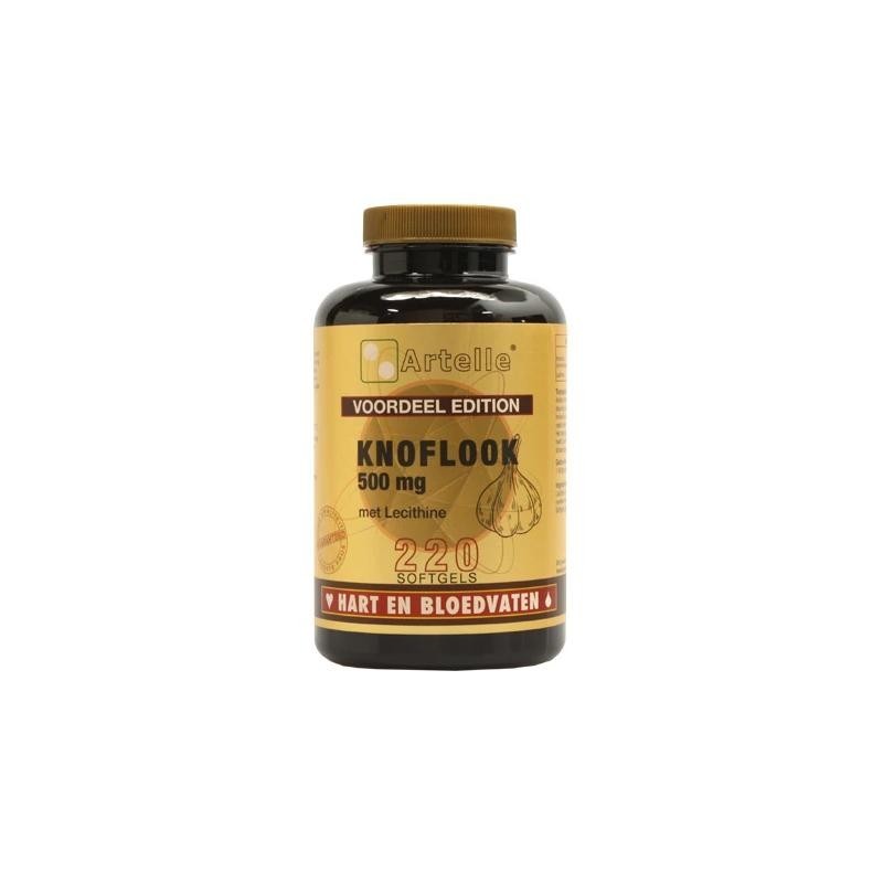 Artelle knoflook 500mg + lecithine 220