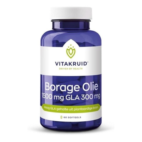 Borage olie 1500 mg gla 300 mg