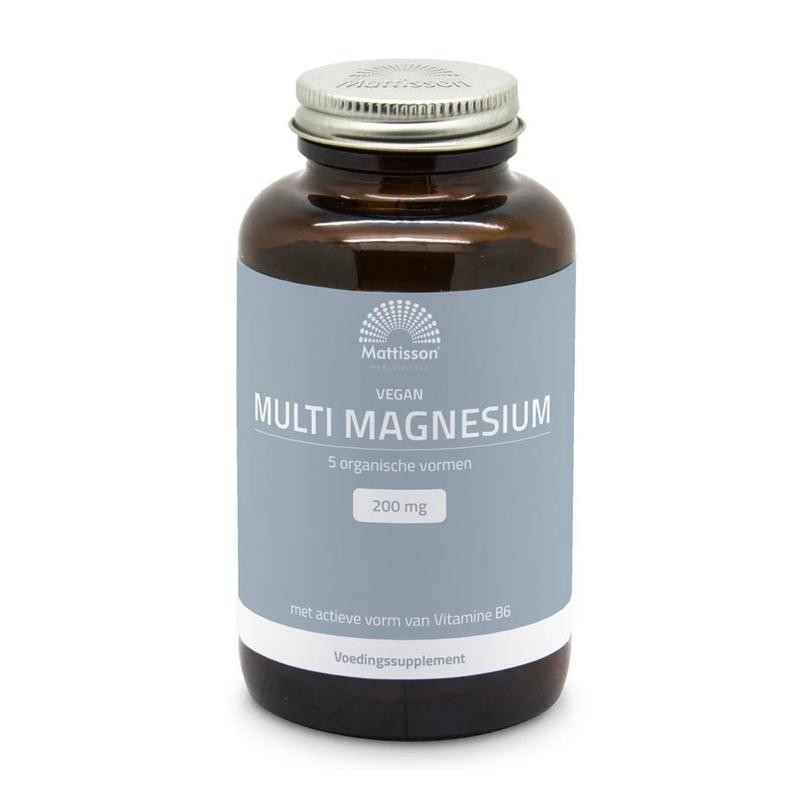 Multi magnesium 5 org vormen met b6 p5p