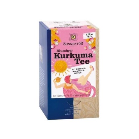 Bloemige kurkuma thee
