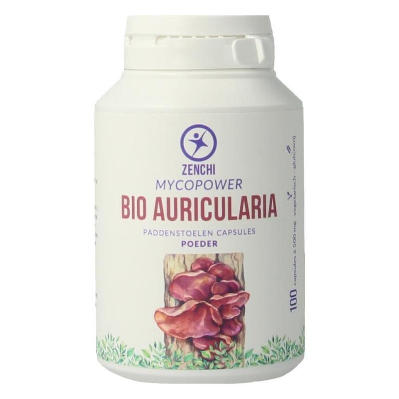Bio auricularia p.poeder 100 caps
